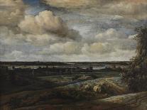 Flat Landscape with a View to Distant Hills, 1648 (Oil on Panel)-Phillips de Koninck-Giclee Print