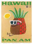 Hawaii by Jet - Pan American Airlines (PAA) - Mr. Pineapple Head-Phillips-Art Print