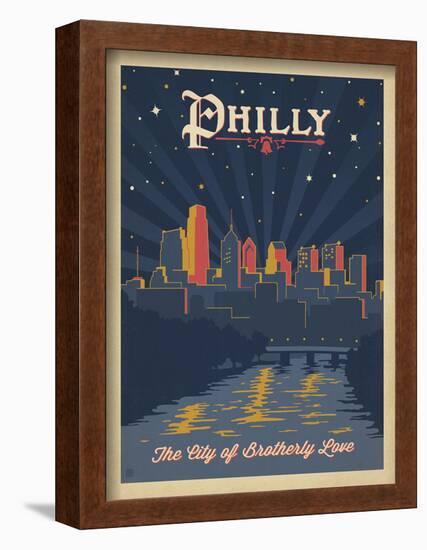 Philly, City of Brotherly Love-Anderson Design Group-Framed Art Print