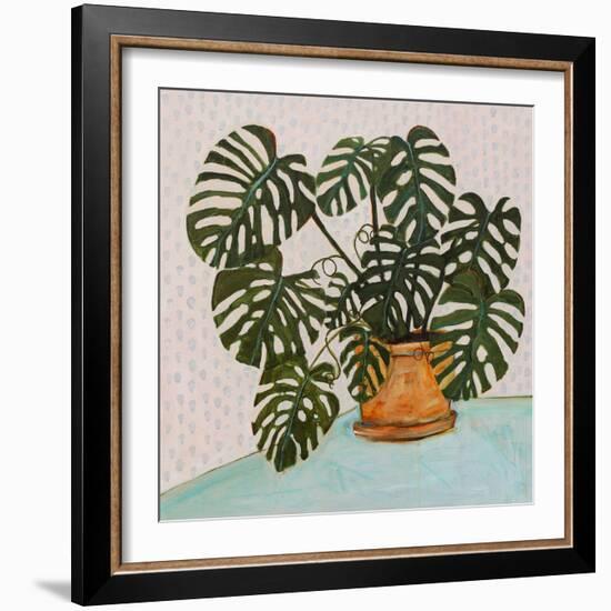 Philodendron Heart Leaf-null-Framed Art Print