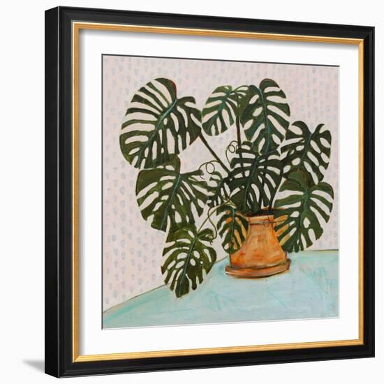 Philodendron Heart Leaf-null-Framed Art Print