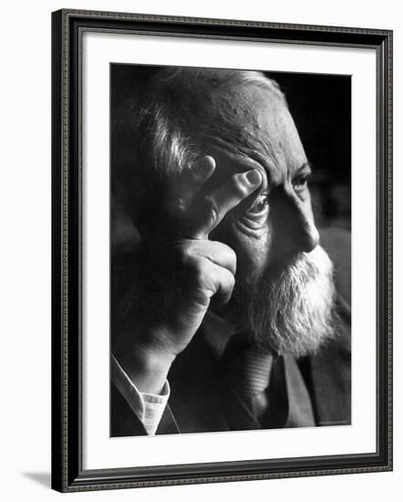 Philosopher Martin Buber, an Advocate of Arab Jewish Rapprochement-Paul Schutzer-Framed Premium Photographic Print