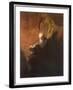 Philosopher Reading-Rembrandt van Rijn-Framed Art Print