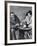 Philosopher Writer Jean Paul Sartre and Simone de Beauvoir Taking Tea Together-David Scherman-Framed Premium Photographic Print