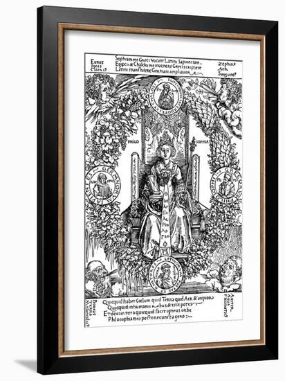 Philosophia, 1502-Albrecht Dürer-Framed Giclee Print