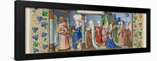 Philosophy Presenting the Seven Liberal Arts to Boethius, Ca 1465-null-Framed Giclee Print