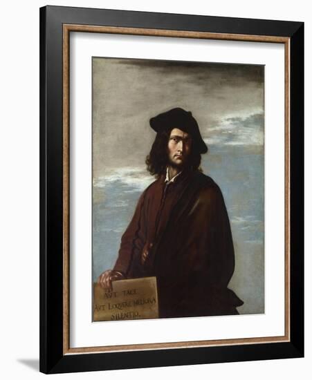 Philosophy (Self-Portrai), C. 1645-Salvatore Rosa-Framed Giclee Print