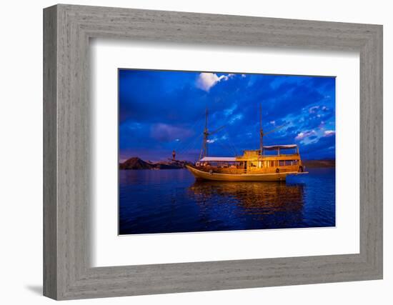 Phinisi Fishing Boat, Flores Island, Indonesia, Southeast Asia, Asia-Laura Grier-Framed Photographic Print