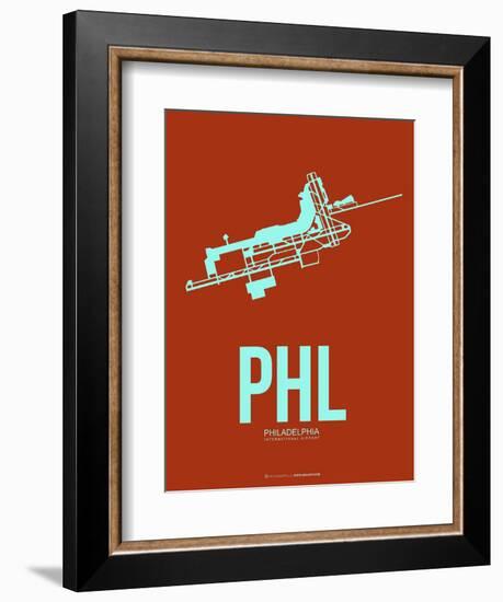 Phl Philadelphia Poster 2-NaxArt-Framed Art Print