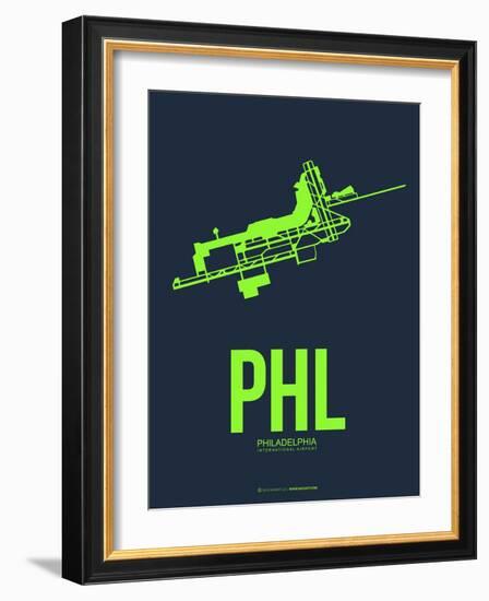 Phl Philadelphia Poster 3-NaxArt-Framed Art Print