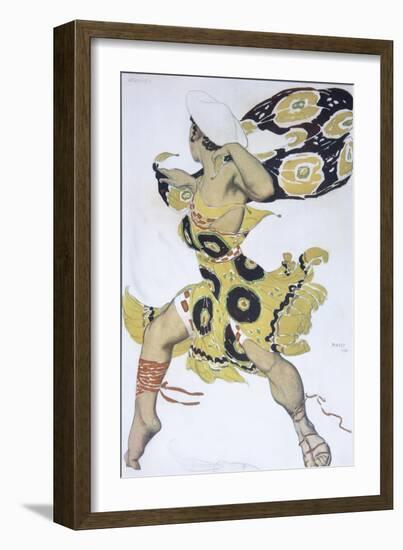 Phobos. Costume Design for the Ballet Narcisse by N. Tcherepnin, 1911-Léon Bakst-Framed Giclee Print