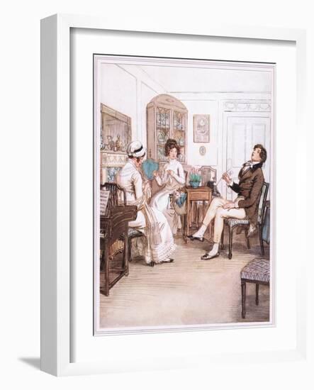 Phoebe: He Is Absolutely Fearless, Susan, He Has Smoked His Pipe in This Room-Hugh Thomson-Framed Giclee Print