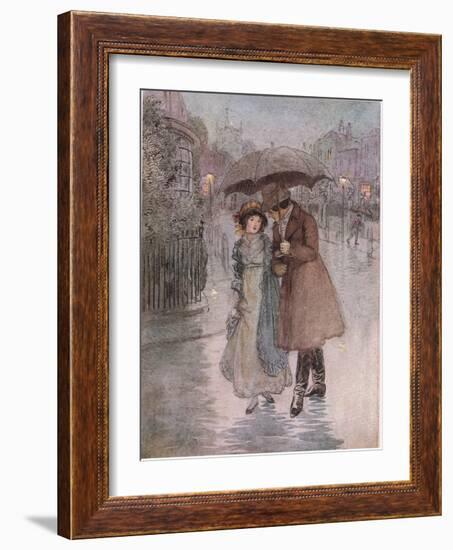 Phoebe: It Was Raining, and My Face Was Wet-Hugh Thomson-Framed Giclee Print