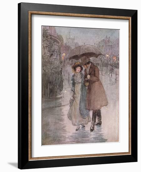 Phoebe: It Was Raining, and My Face Was Wet-Hugh Thomson-Framed Giclee Print