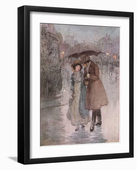 Phoebe: It Was Raining, and My Face Was Wet-Hugh Thomson-Framed Giclee Print