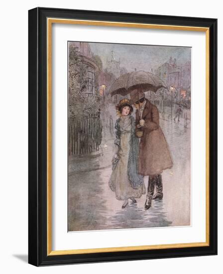 Phoebe: It Was Raining, and My Face Was Wet-Hugh Thomson-Framed Giclee Print