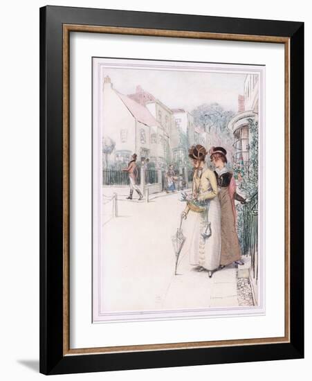 Phoebe: You Know How Gallantly He Swings His Cane-Hugh Thomson-Framed Giclee Print