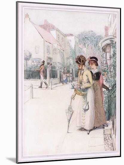 Phoebe: You Know How Gallantly He Swings His Cane-Hugh Thomson-Mounted Giclee Print