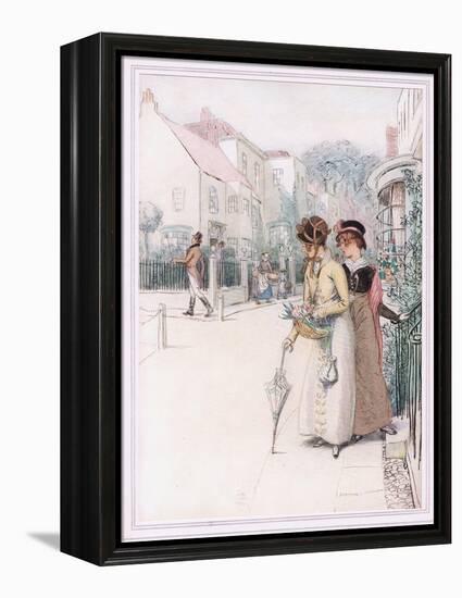 Phoebe: You Know How Gallantly He Swings His Cane-Hugh Thomson-Framed Premier Image Canvas