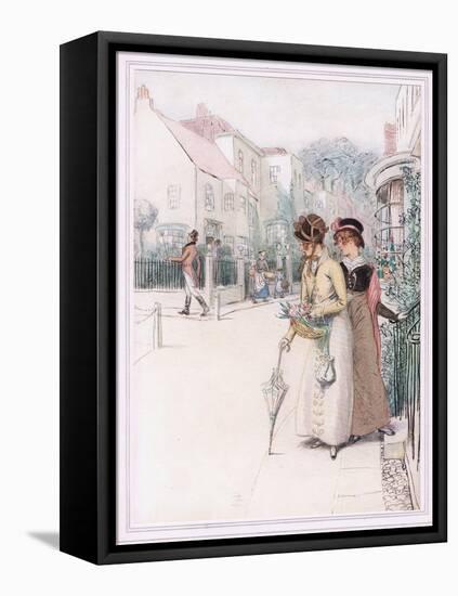 Phoebe: You Know How Gallantly He Swings His Cane-Hugh Thomson-Framed Premier Image Canvas
