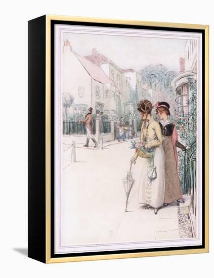 Phoebe: You Know How Gallantly He Swings His Cane-Hugh Thomson-Framed Premier Image Canvas