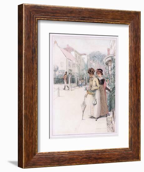 Phoebe: You Know How Gallantly He Swings His Cane-Hugh Thomson-Framed Giclee Print