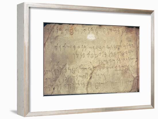 Phoenican inscription with the names of people working on a mausoleum-Unknown-Framed Giclee Print