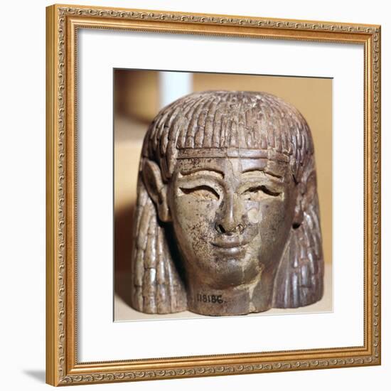 Phoenician ivory head found at the Burnt Palace in Nimrud, 8th century BC-Unknown-Framed Giclee Print