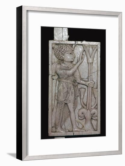 Phoenician ivory panel from a piece of furniture, 8th century BC-Unknown-Framed Giclee Print