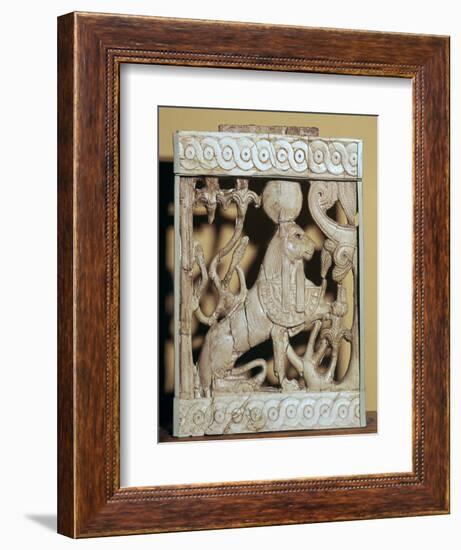 Phoenician ivory panel from a piece of furniture-Unknown-Framed Giclee Print