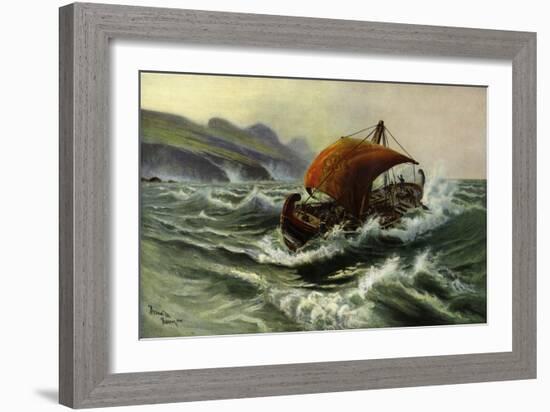 Phoenicians Visiting Old England-Thomas Marie Madawaska Hemy-Framed Giclee Print