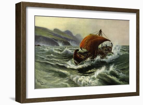 Phoenicians Visiting Old England-Thomas Marie Madawaska Hemy-Framed Giclee Print