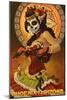 Phoenix, Arizona - Day of the Dead Marionettes-Lantern Press-Mounted Art Print