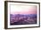 Phoenix Arizona Skyline at Dusk with Phoenix Mount-Markus Bleichner-Framed Art Print