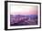 Phoenix Arizona Skyline at Dusk with Phoenix Mount-Markus Bleichner-Framed Art Print