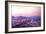 Phoenix Arizona Skyline at Dusk with Phoenix Mount-Markus Bleichner-Framed Art Print