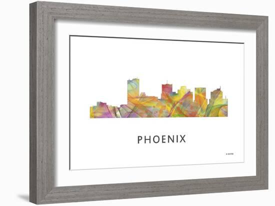 Phoenix Arizona Skyline-Marlene Watson-Framed Giclee Print