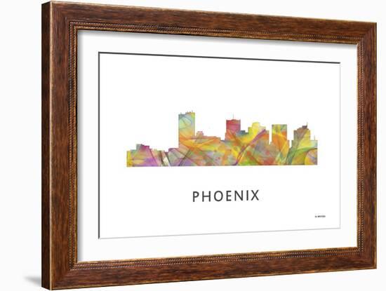 Phoenix Arizona Skyline-Marlene Watson-Framed Giclee Print