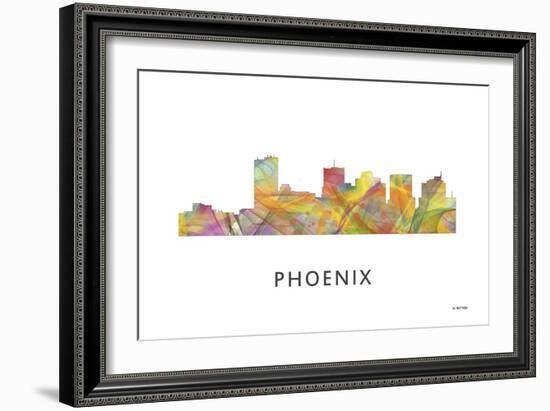 Phoenix Arizona Skyline-Marlene Watson-Framed Giclee Print