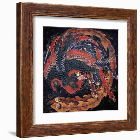 Phoenix (detail)-Katsushika Hokusai-Framed Giclee Print