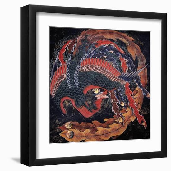 Phoenix (detail)-Katsushika Hokusai-Framed Giclee Print