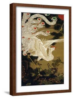 Phoenix on the Pine-Jakuchu Ito-Framed Giclee Print