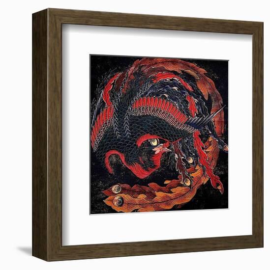 Phoenix-Katsushika Hokusai-Framed Art Print