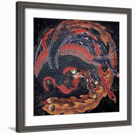 Phoenix-Katsushika Hokusai-Framed Art Print