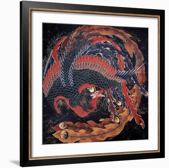 Phoenix-Katsushika Hokusai-Framed Art Print