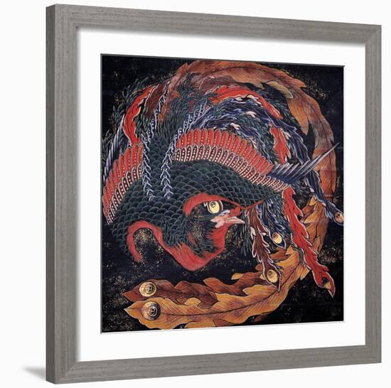 Phoenix-Katsushika Hokusai-Framed Art Print