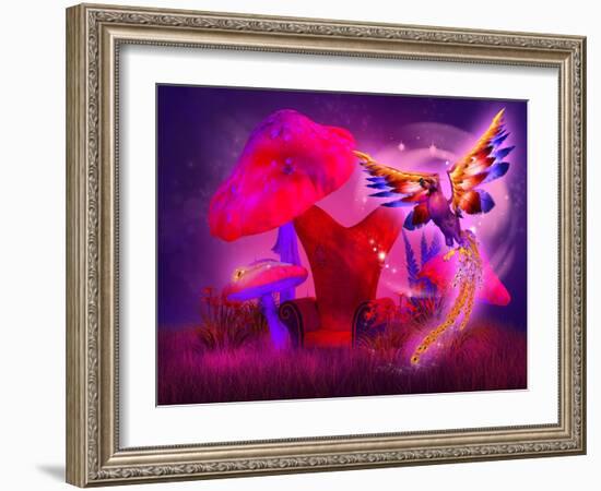 Phoenix-artecke-Framed Art Print