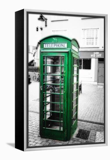 Phone Booth, Kinsale, Ireland-George Oze-Framed Premier Image Canvas