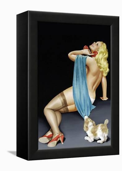 Phone Talk-Peter Driben-Framed Stretched Canvas