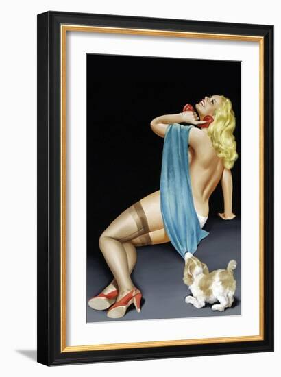 Phone Talk-Peter Driben-Framed Art Print